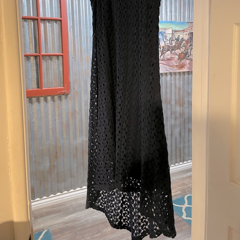 Cute navy blue lace dress
